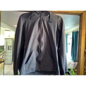 North Face Gray Fleece Lined Pullover Hoodie